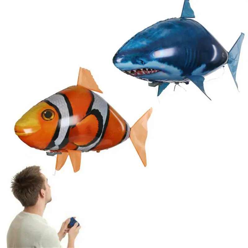 Remote Control Toy Electric Flying Fish Aerial Shark Clownfish Remote Infrared Induction Remote Control Toys Animal