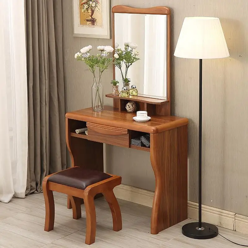 Mdf Mueble De Tocador Tocadore Para El Dormitorio Mesa Makeup Box Toaletka Vintage Wood Penteadeira Korean Quarto Dressing Table