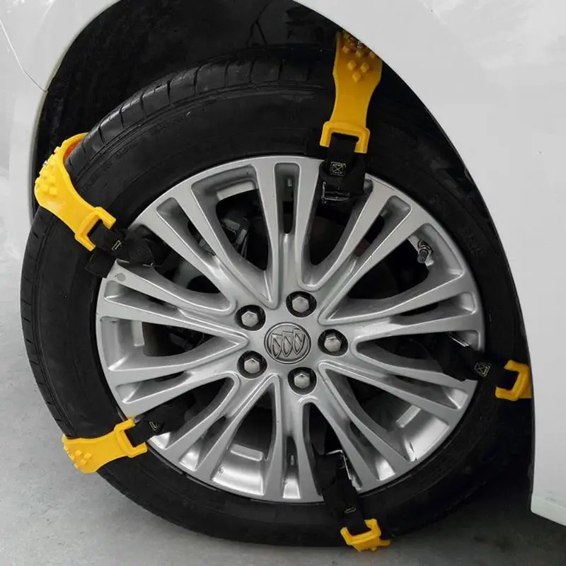 

10pcs Auto Car Tire Anti-skid Snow Chains TPU Beef Tendon Durable Car SUV Winter Safe Driving Belt for Ice Snow Sand Mud Road