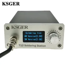 KSGER T12 паяльная станция STM32 OLED контроллер температуры сварочный Утюг Советы DIY Kit FX9501 ручка сплав электрические инструменты