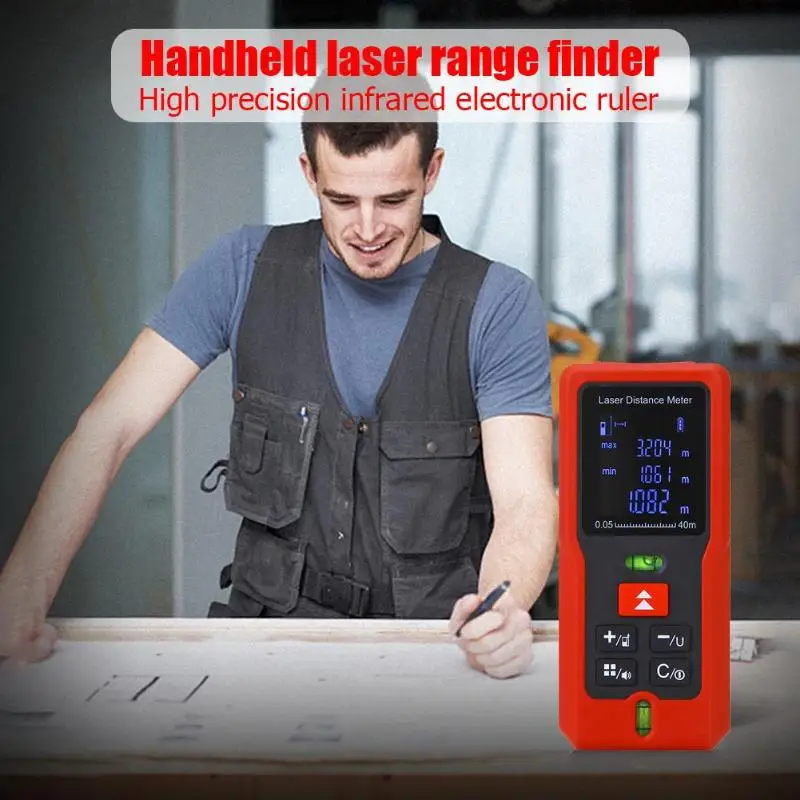40m 60m 80m 100m Laser Rangefinder Digital Laser Distance Meter Tape Measurer Laser Range Finder Measuring Tool 40m 60m 80m 100m Laser Rangefinder Digital Laser Distance Meter Tape Measurer Laser Range Finder Measuring Tool