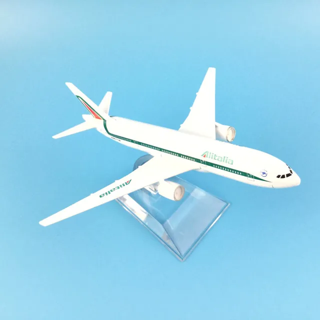 16cm Plane Airplane Model Alitalia Boeing 777 Aircraft Model Diecast Metal Airplanes Model 1:400 Plane Toy Gift 5