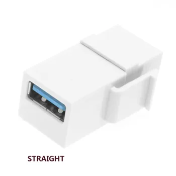 

Jimier USB 3.0 A Female to A Female Extension Keystone Jack Coupler Adapter for Wall Plate Panel USB Cable