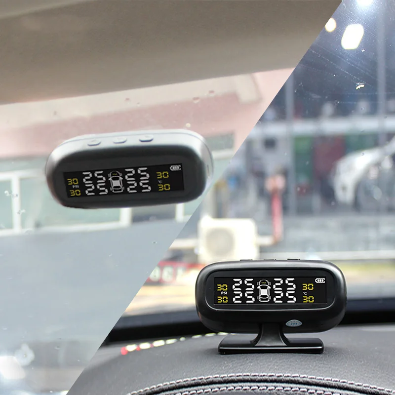 Умный автомобиль Tpms ароматерапия система контроля давления в шинах солнечной энергии цифровой ЖК-дисплей Автоматическая охранная сигнализация s шина P