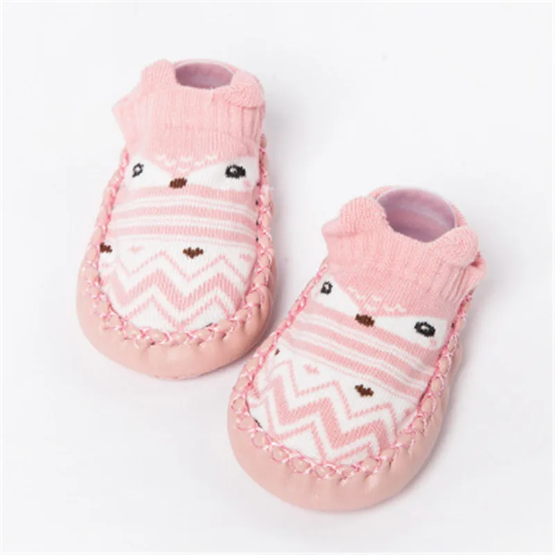 

2018 Socks Shoes Newborn Spring Autumn Winter Infant Funny Socks Anti Slip Baby Boy With Rubber Soles Baby Girl Cute Socks