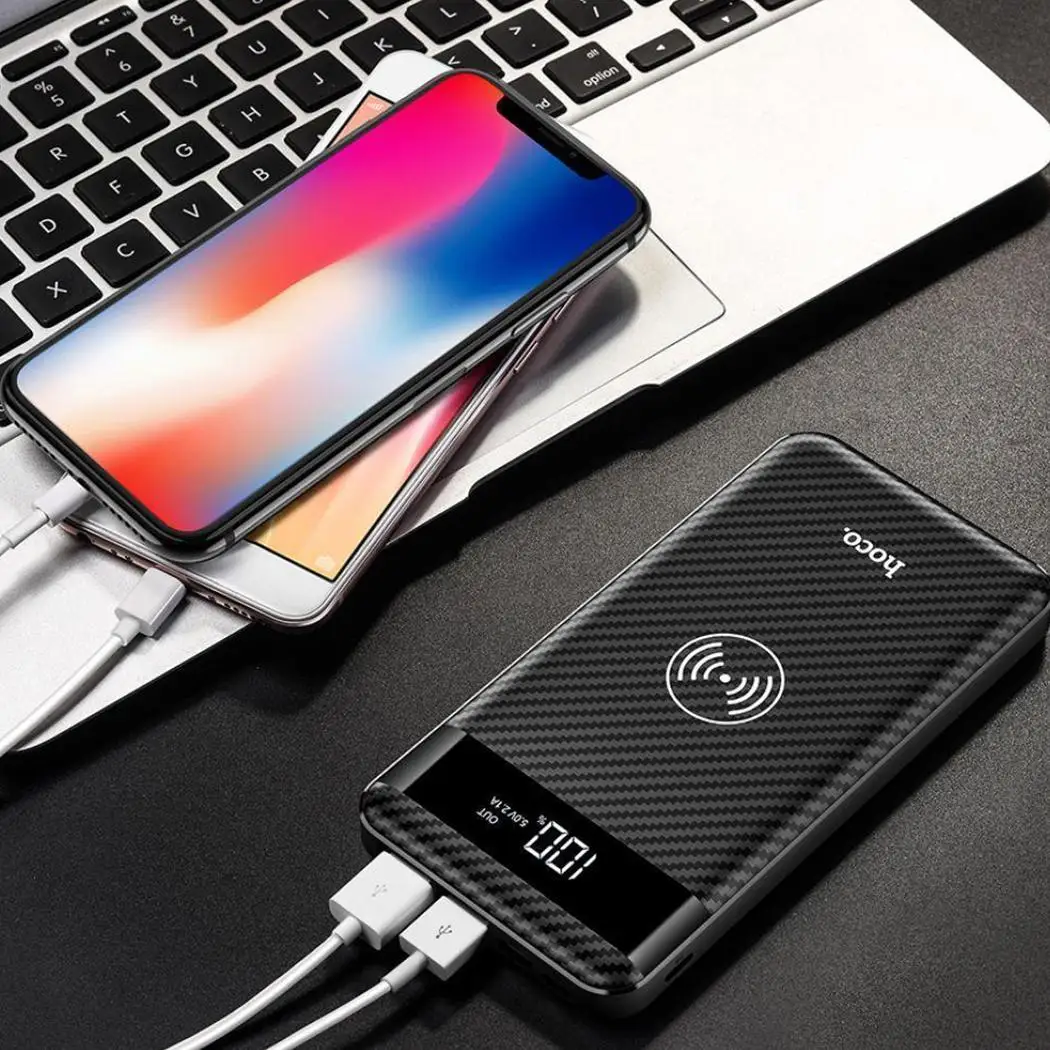 Беспроводная зарядка для IphoneX 10000 мАч новый тип C power bank домашний повседневный