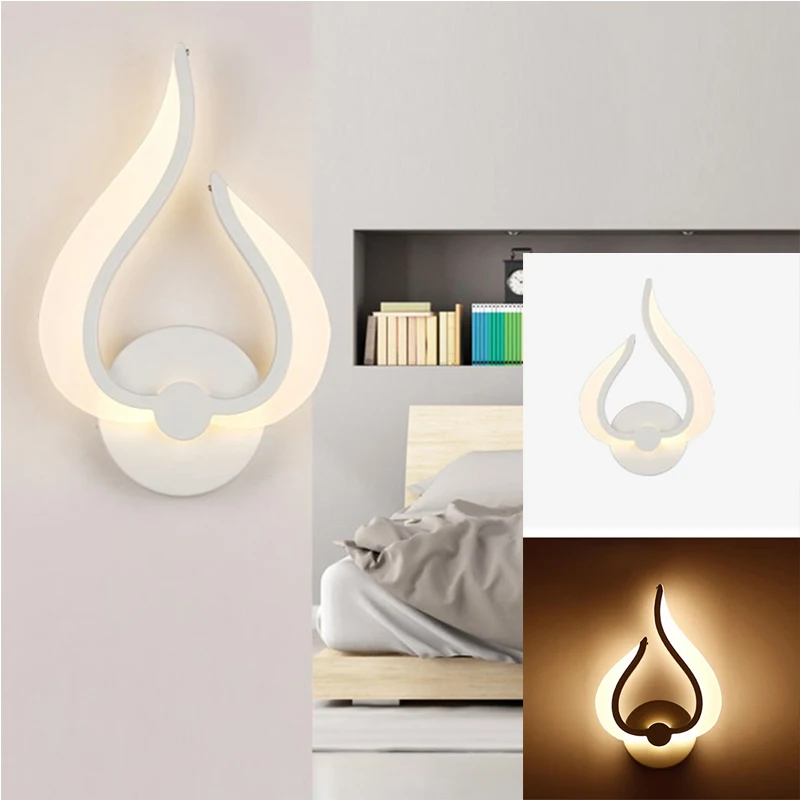 

9W Simple LED modern wall lamps master bedroom bedside lamp aisle entrance lighting lamp wall lights indoor lighting