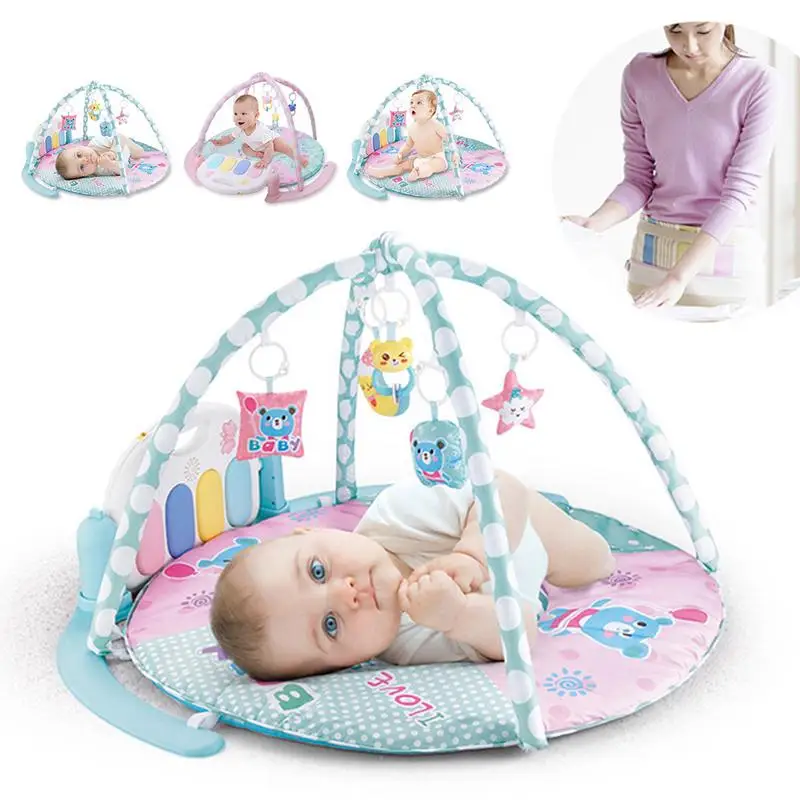 

Semicircular Baby Independent Gym Baby Gym Pedal Harp Multi Function Of Newborn Remote Control Music Toys Foot Piano