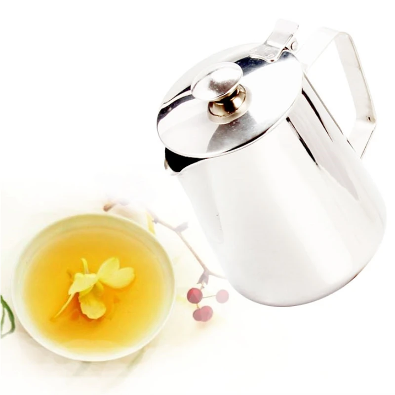 Stainless Steel Pull Flower Espresso Frothers Frothing Garland Cup Milk Jug Large Capacity Coffee Pot Used By Induction Cooker