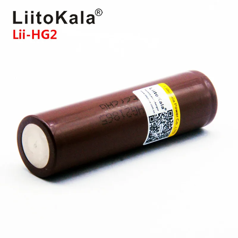 LiitoKala HG2 18650 3000mah 3,7 V высокоразрядная 18650 батарея 30A перезаряжаемая батарея с высоким дренажным аккумулятором или коробка мод фонарик