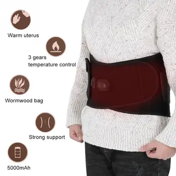 

Magnet Far Infrared Massage Wormwood Hot Compress Waist Back Pain Relieve Therapy Belt Keep Waist Straight Waist Support Strips