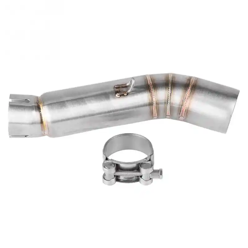 Motorcycle Exhaust Pipe Stainless Steel Exhaust Mid Link Pipe Connect for Honda CBR500R CB500X CBR400R CB400X