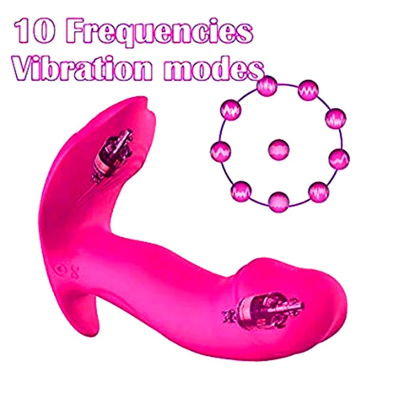 10 Modes G Spot Heating Butterfly Wearable Vibrator Sextoy Female Vibrator Double Head Vibration Panties  Sex Toys Trusk X285