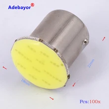 1000x P21W 1156 BA15S P21W LED Blinker Birne COB 12 chips Auto Innen Licht Parkplatz Trailer Hinten Blinker lichter 12v