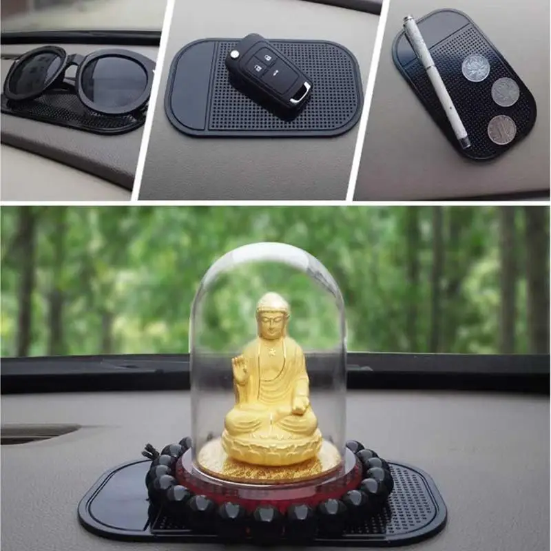 

Mobilephone Non-slip Jelly Holder Transparent Blue Magic Sticky Mat Car Dashboard Anti Slip Pad for Mobile Phone Automobiles