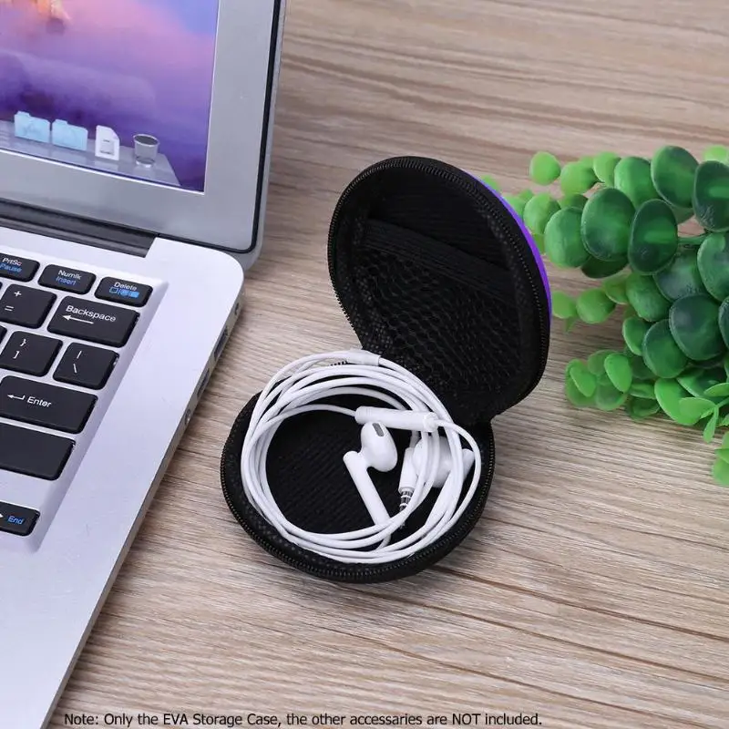 Мини Круглый EVA чехол наушники Bluetooth ящик для хранения кабелей|Аксессуары