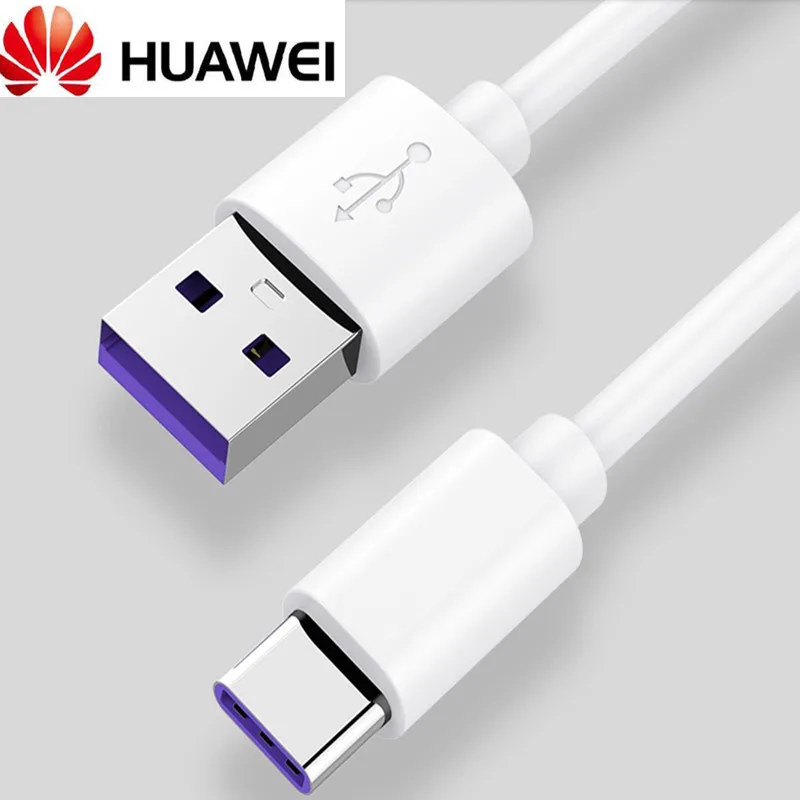 Оригинальный зарядный кабель Huawei mate 20 pro 5А Usb type C для быстрой зарядки p20 p10 9 10 v10 V20