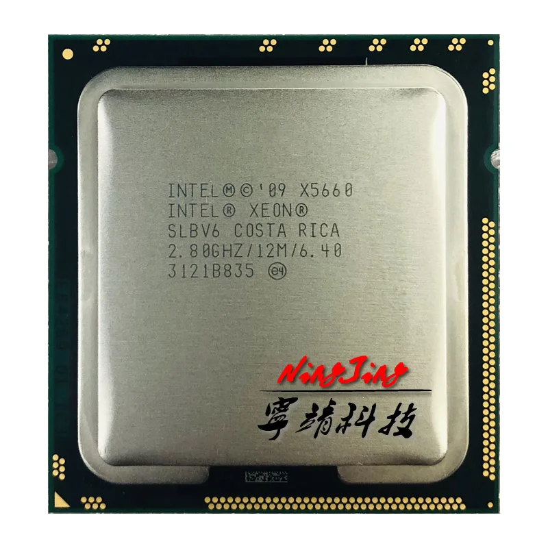 Процессор Intel Xeon X5660 2 8 ГГц шестиядерный двенадцатипоточный ЦПУ 12 МБ 95 Вт LGA 1366 |
