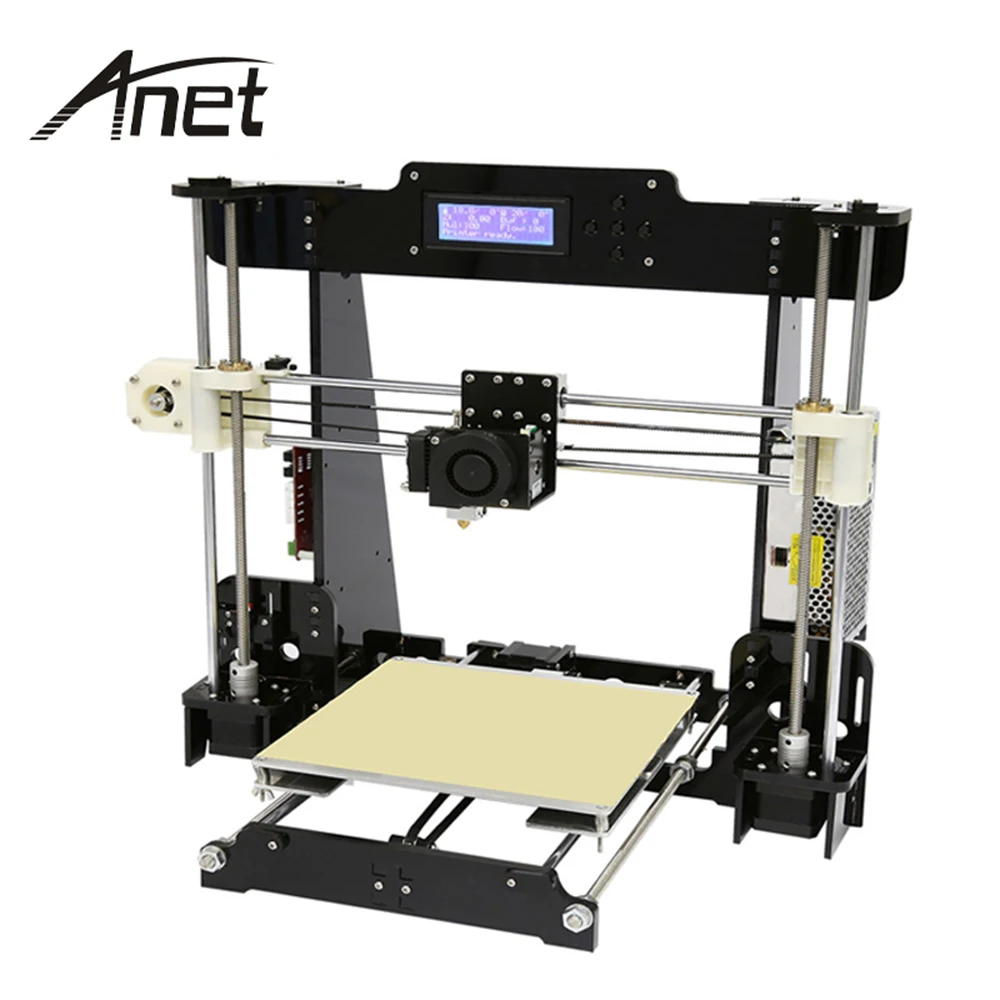 Самый дешевый Anet A8/A6 3d принтер большой размер печати машина легко собрать высокоскоростной Настольный профессиональный 3D металлический принтер