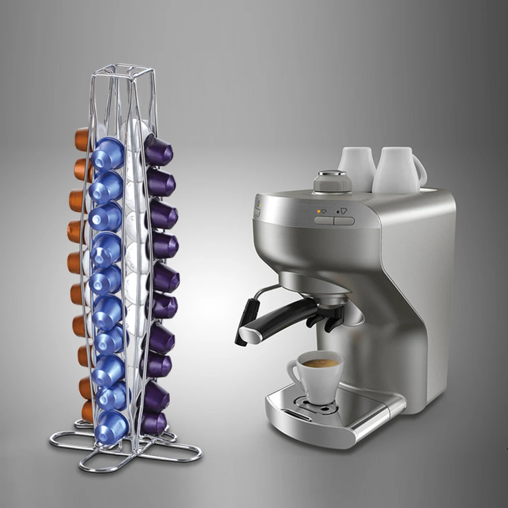 Капсульный держатель Nespresso из нержавеющей стали для хранения подставка капсул