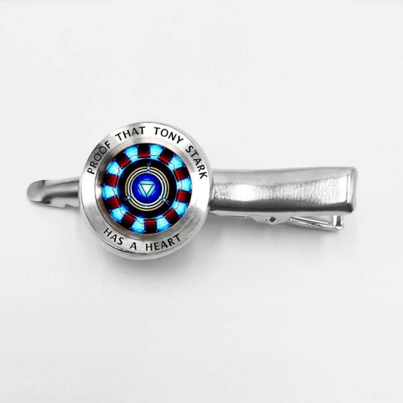 

2019 Hot Selling Movie Around Iron Man, Tony Stark Collar Lavalier Tibet Silver Glass Dome Lavalier Wholesale