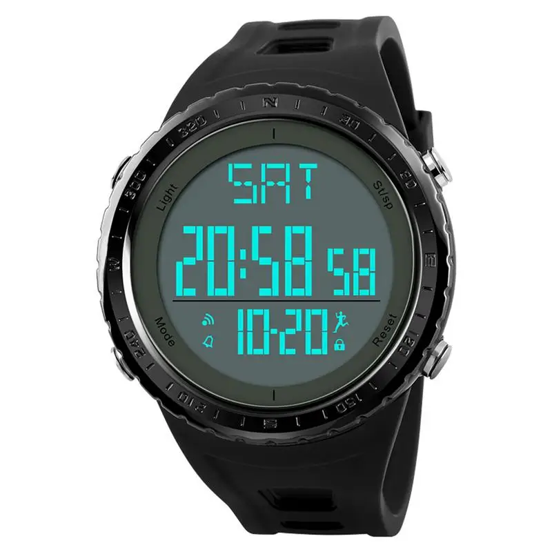 

Man Electronic Watch Waterproof Outdoor Sports Large Dial Watch Multi Function Pedometer Students Watch for SKMEI 1288
