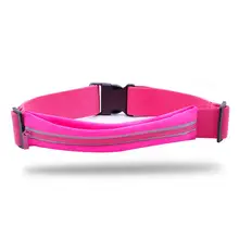 Открытый поясной карман одно открытие Фитнес Бег Ремень водонепроницаемый молния светоотражающий спортивный пояс Сумка для бега heuptasje torba