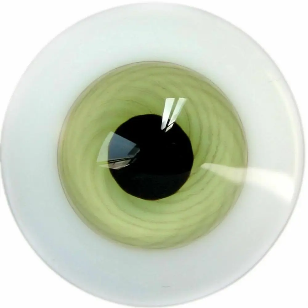 

[wamami] E11# 14mm Green Glass Eyes With Pupil For BJD Doll Dollfie Outfit Accessories