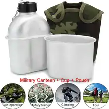 1Л Военная столовая полевая Военная чайник походная армейская бутылка для воды с нейлоновой крышкой чайник для выживания посуда Ланч-бокс