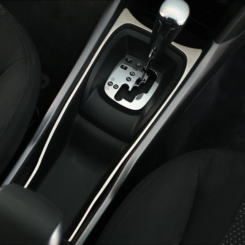 

My Good Car Gear panel U-shaped bright circle Layout decoration bright frame Car styling for Peugeot 2008 Car accessories