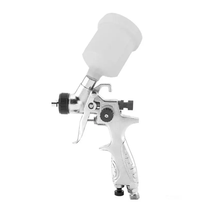 

Alloet 0.8mm Nozzle HVLP Spray Gun Mini Air Paint Gun Airbrush for Painting Car gravity type 150*110*25mm/5.91*4.33*0.98