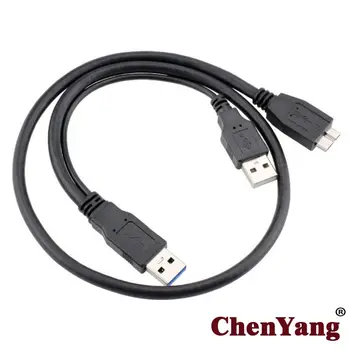 

Jimier 10pcs/lot Micro USB 3 Y to Two USB3.0 A Male Cable 50CM for Mobile HDD