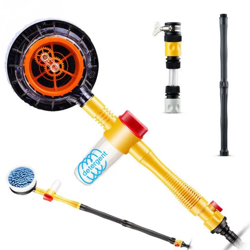 

High Pressure Car Round Head Flow Foam Tools Cleaning Brush Automatic Rotate