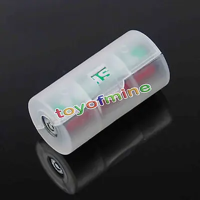 

4pcs AA to C Size Box Battery Converter Adapter Adapter Case Converter Holder Switcher Case Box