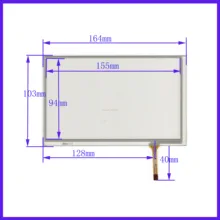 ZhiYuSun wholesale 5PCS/LOT 164*103mm 7.1inch 4lines resistance screen for car  DVD redio this is compatible XWT317