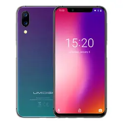 UMIDIGI Один Смартфон 4G 5,86 дюймов Android 8,1 MTK6763 Восьмиядерный 4G B Оперативная память 32 ГБ Встроенная память 12MP + 5.0MP сзади-камера лицо