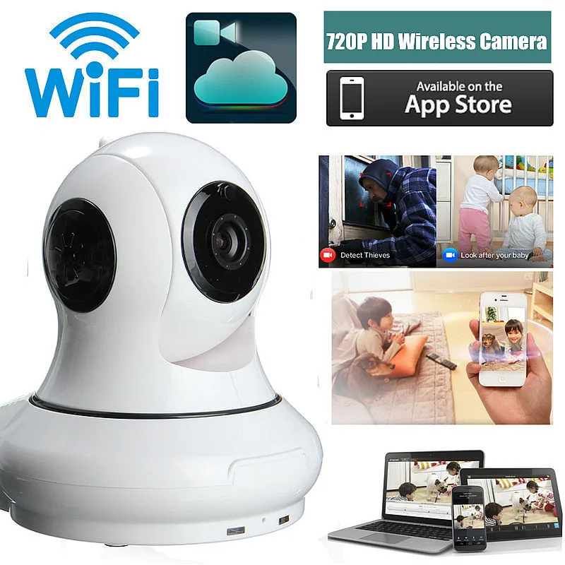 

Mini WiFi 720P HD HOME Security IP Camera Wireless Alarm Network CCTV Camera Monitors Baby Monitor