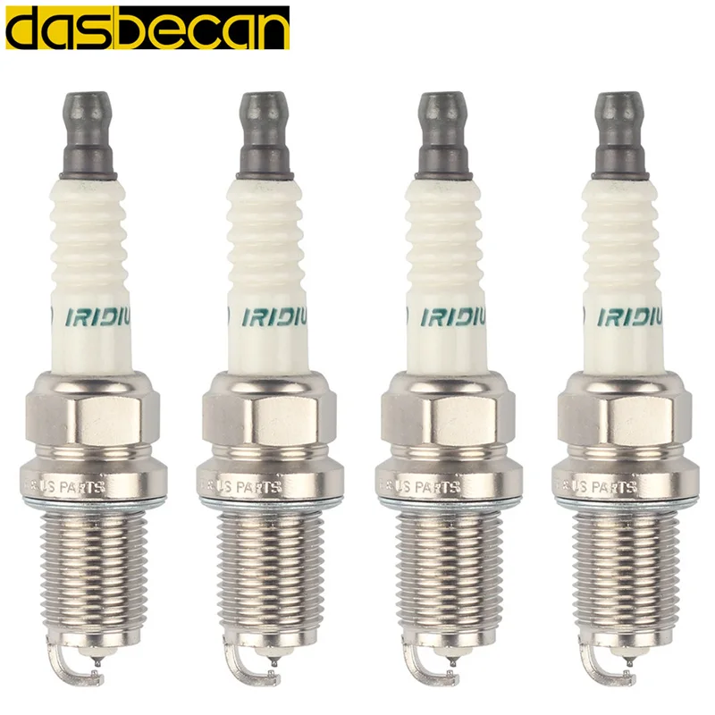 

Dasbecan 4 Pcs Double Iridium Spark Plug IK20TT 4702 BKR6EIX BKR6EIX11 For Audi A4 BMW X5 Honda Civic Accord Jizz fit Peugeot