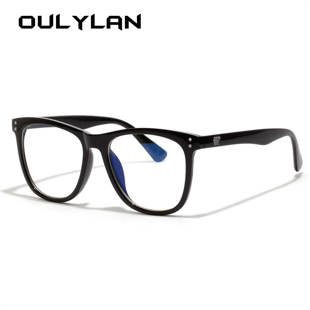 

Oulylan Optical Blue Light Proof Glasses Women Men Retro Anti Blu-ray Spectacle Frame Vintage Transparent Eyeglasses Female Male
