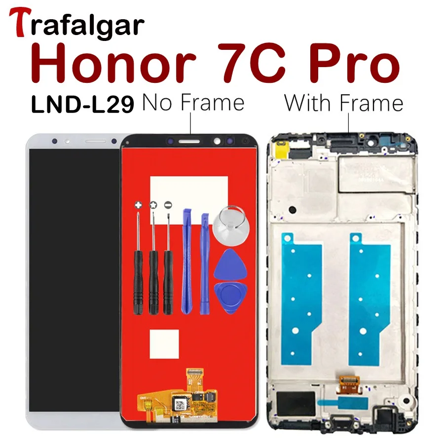

HUAWEI Honor 7C Pro LCD Display Touch Screen Digitizer For Huawei Honor 7C Pro LCD With Frame LND L29 AL30 TL40 Replacement