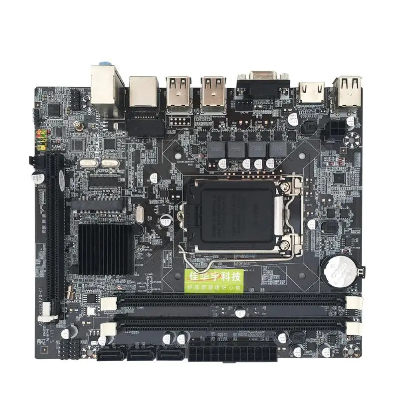 

VAKIND H55 PC LGA1156 PCI-E X16 Computer Desktop Motherboard with 1037 dual-core CPU 2xDDR3 Double Motherboard with HDMI New