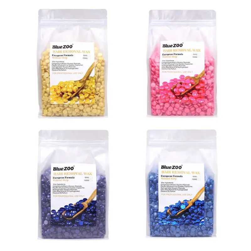 1000g Hard Wax Beans Pellet Waxing Bikini Depilacion Hot Film Flawlessness Hair Removal Bean Hair Removal Spray Bean No Strip