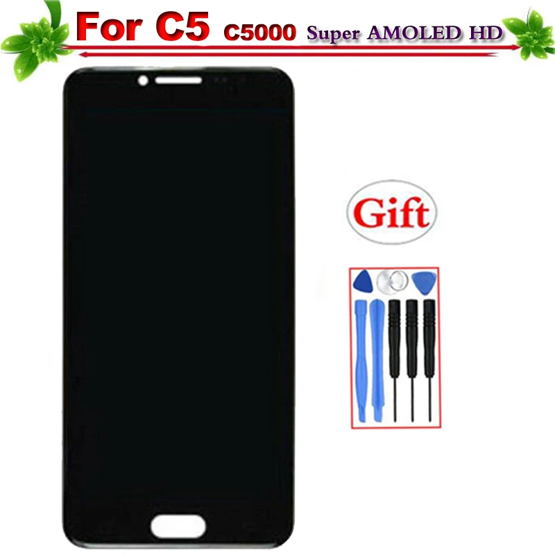 

Super Amoled for SAMSUNG Galaxy C5 C5000 LCD Display Touch Screen Digitizer Assembly Replacement for SAMSUNG Galaxy C5 Display