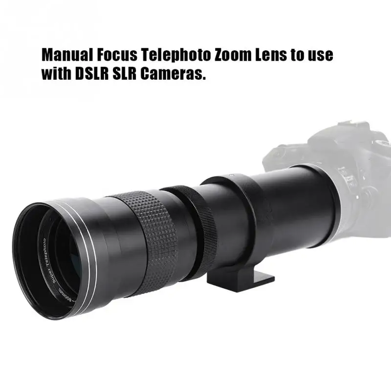 

420-800mm F/8.3-16 Telephoto Lens Manual Zoom Lens for Canon Nikon Sony Pentax DSLR Camera