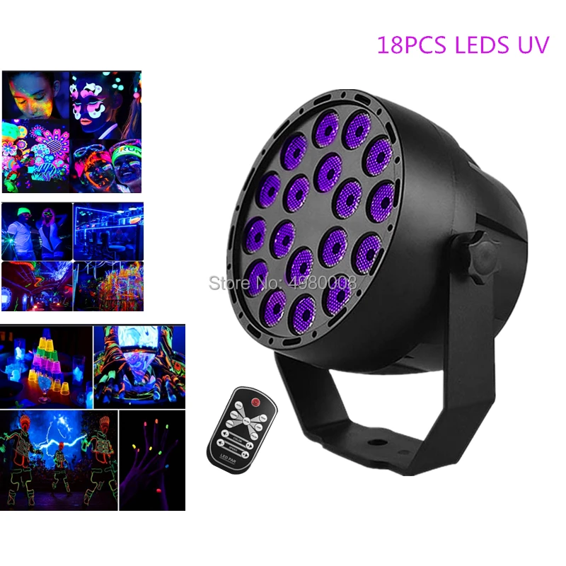 Дистанционный автоматический звук активный DMX512 Master slave 36X3W УФ светодиодный