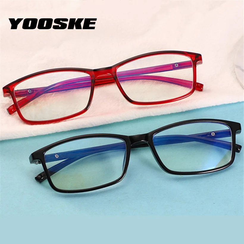 

YOOSKE Computer Eyewear Blue Light Blocking Glasses Mens Spectacles Frame Eyeglasses Women Anti Blue Light Gaming Goggle