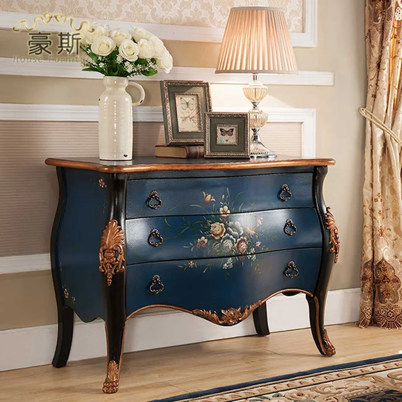 

muebles de sala shabby chic American Country commode meuble rangement organizer storage cabinet cassettiera chest of drawers new