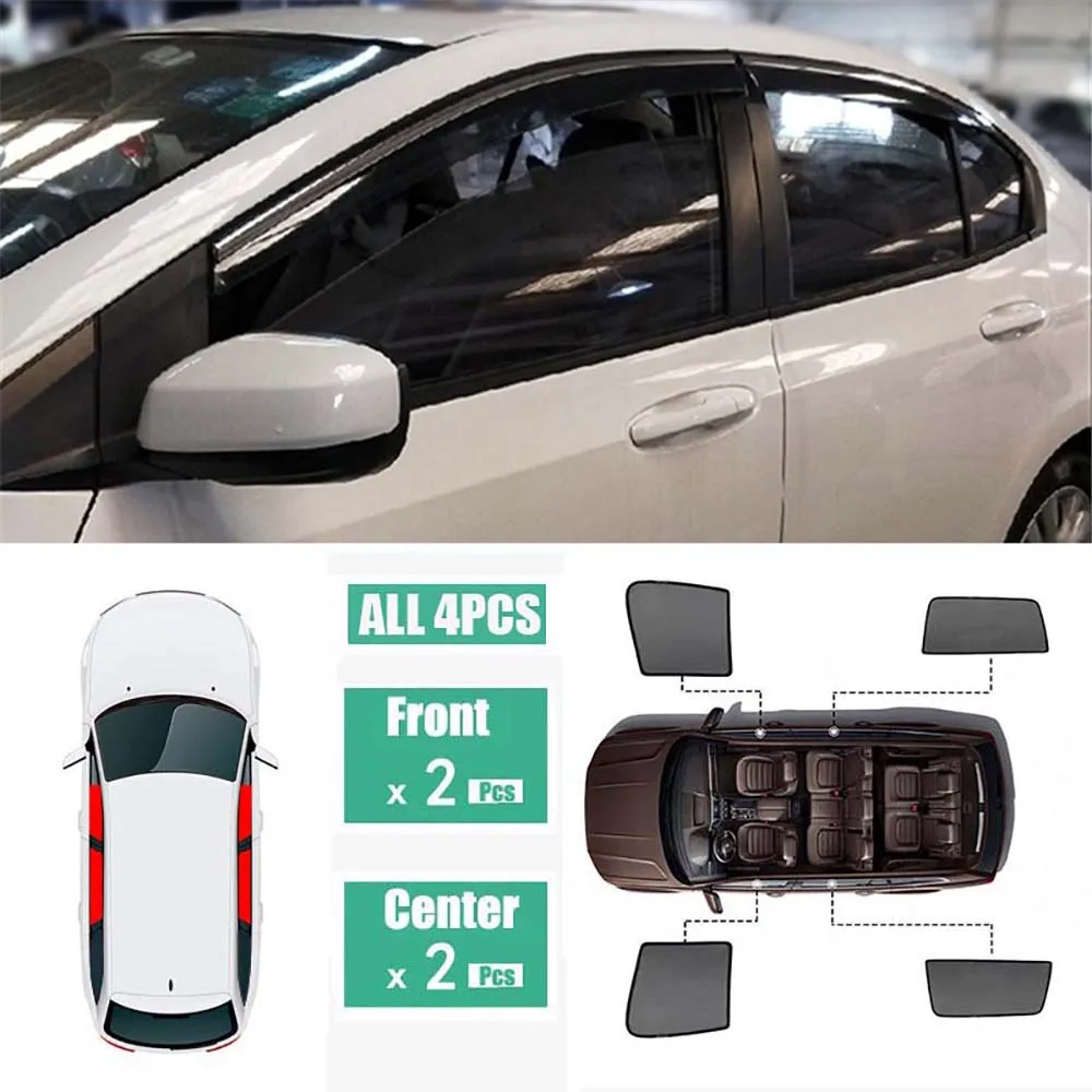 

Side Windows Magnetic Sun Shade UV Protection Ray Blocking Mesh Visor Fit For Honda City 2015-2018