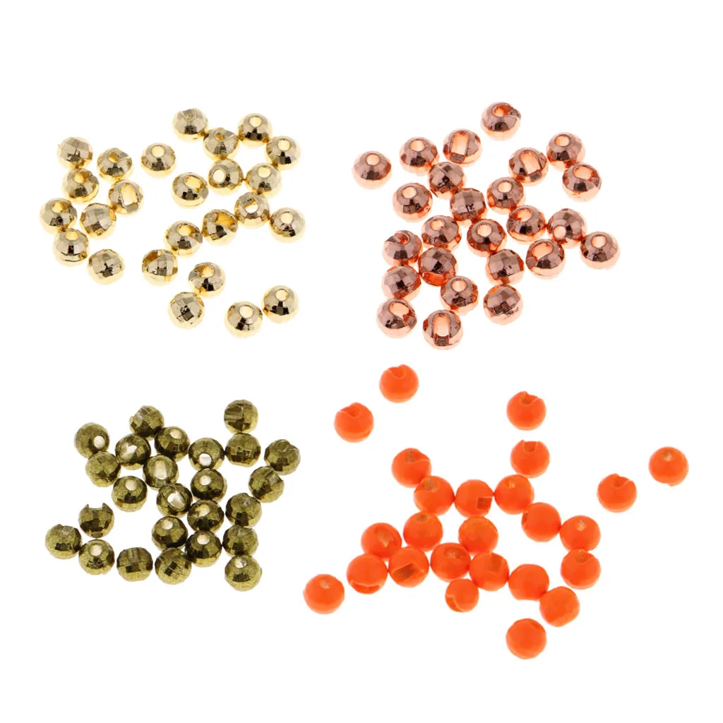 

25pcs Tungsten Fly Tying Beads Nymph Head Beads Jigs Fly Tying Materials DIY Fishing Accessories