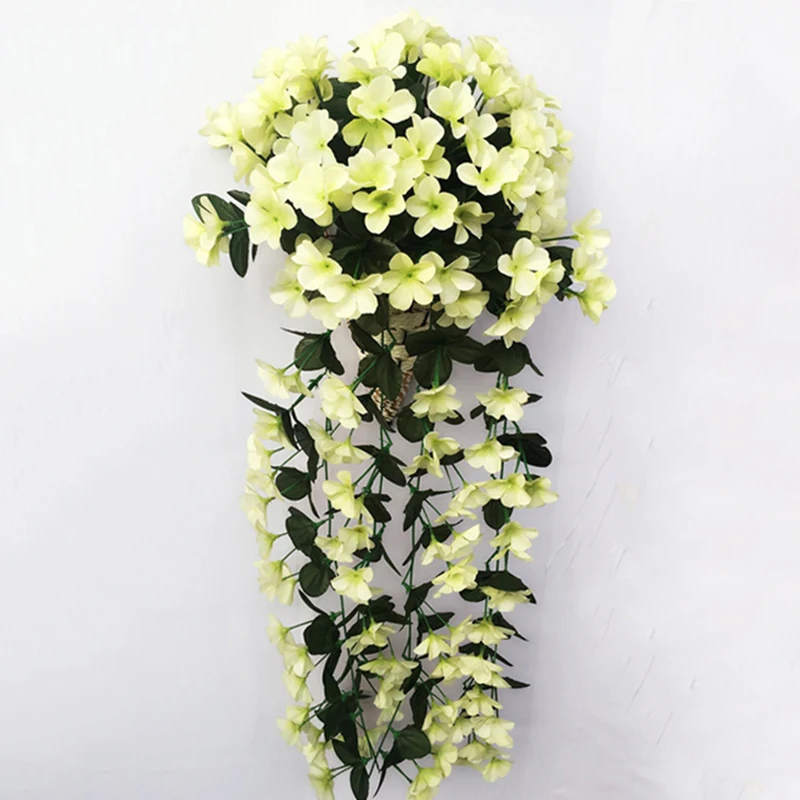 Artificial Violet Flowers Hanging Garland Balcony Plants Home Decor Color Random Artificial Violet Flowers Hanging Garland Balcony Plants Home Decor Color Random